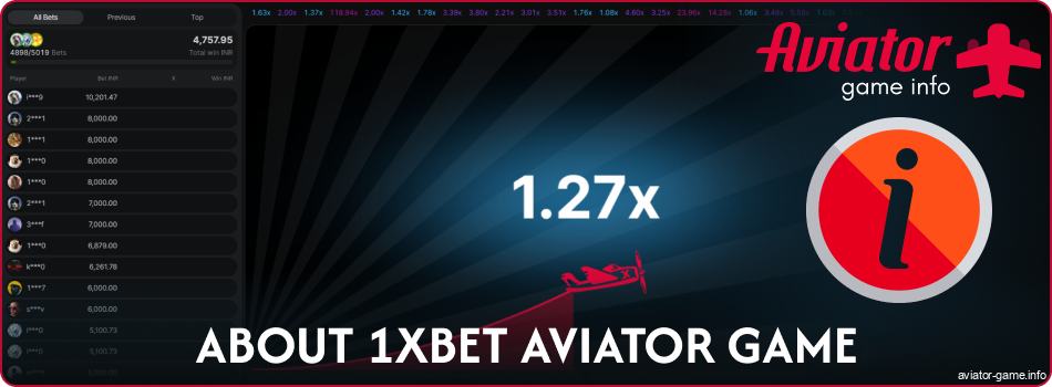 1xbet Aviator India Game Description