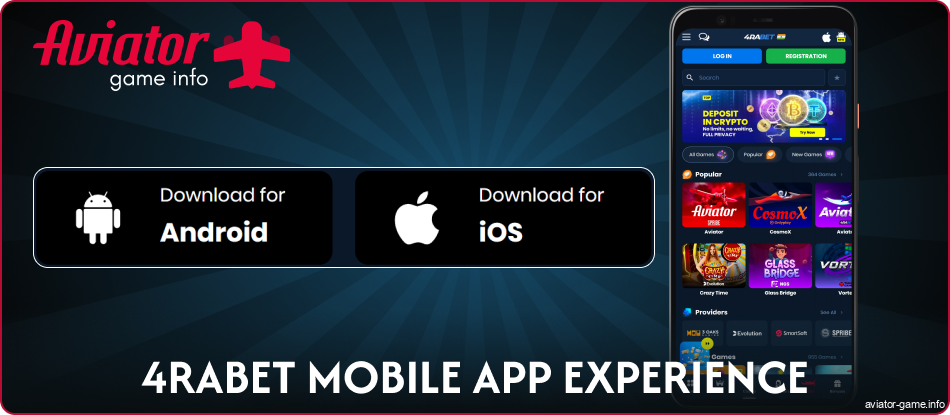 Download the 4rabet Aviator IN App