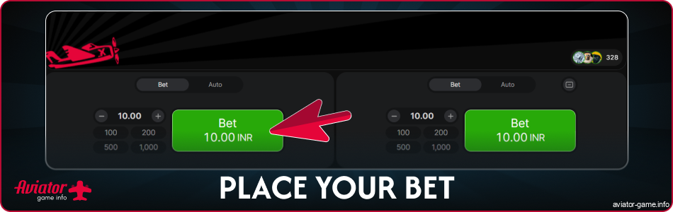 Place a Bet in 4rabet Aviator India